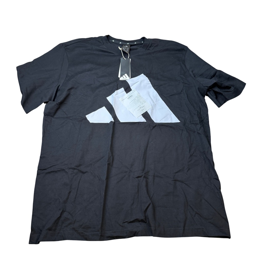 MSRP $25 Adidas Mens 2XL Tall Big Logo Essential Short Sleeve T-Shirt JE8945